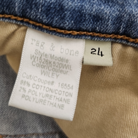 Rag & Bone Modele Skinny Size 24 color Wiley Light Blue Size 24 - Picture 6 of 9